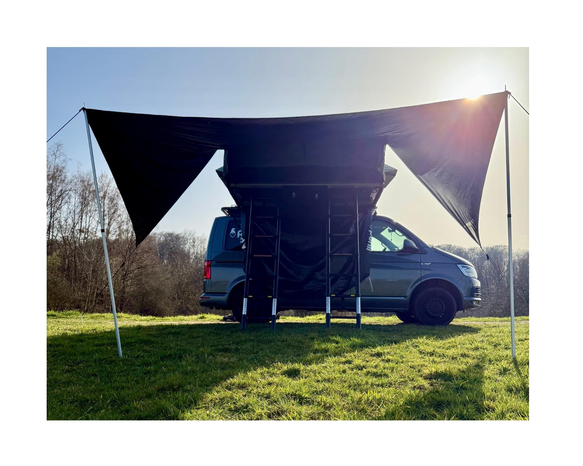 Sonnensegel für Dachzelt moenga L & XL (2026) – Punii Adventure GmbH